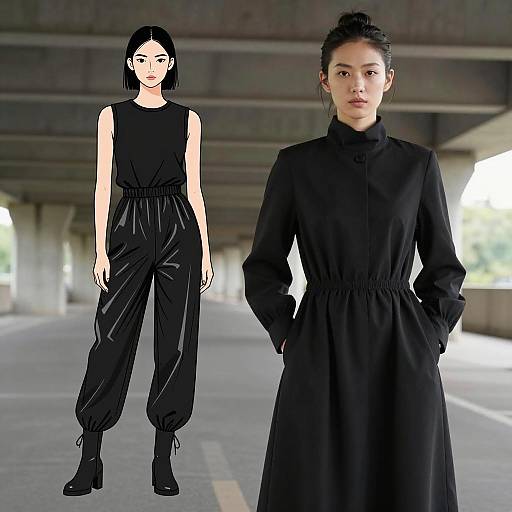 Contrasting Expressions Under Urban Overpass