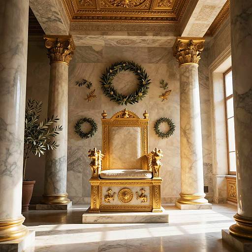 Ancient Greek Throne Room Majesty