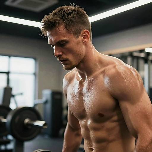 Justin Watson Intense Gym Workout