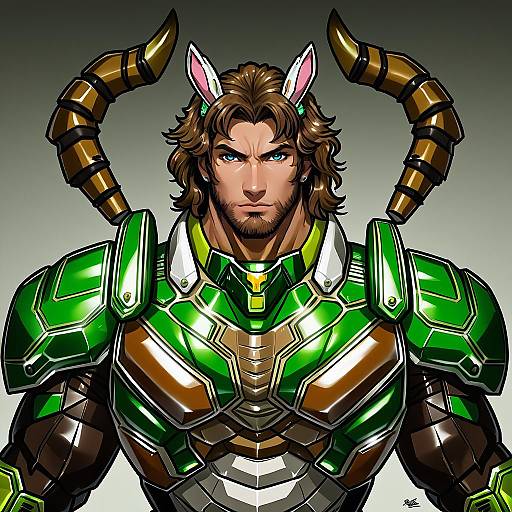 Illustration of Antonio lopez, tiger & bunny in the style of Anti (0324)