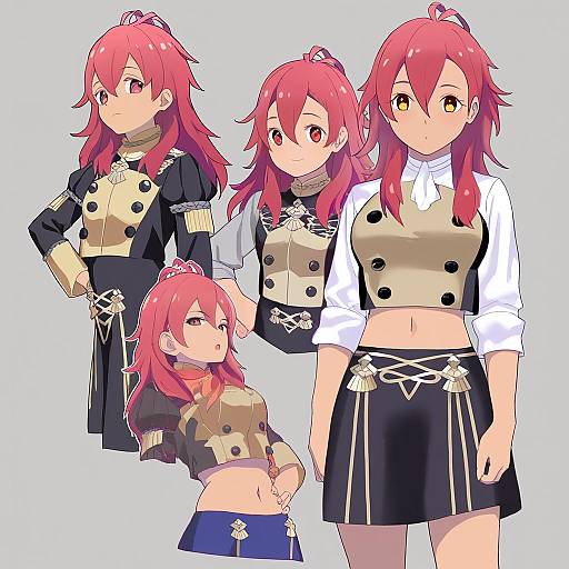 Illustration of Hapi (fire emblem), fire emblem in the style of Koutaro