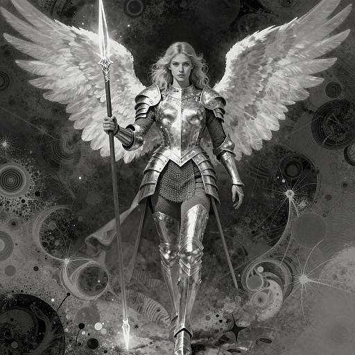Dreamlike Valkyrie Warrior Illustration