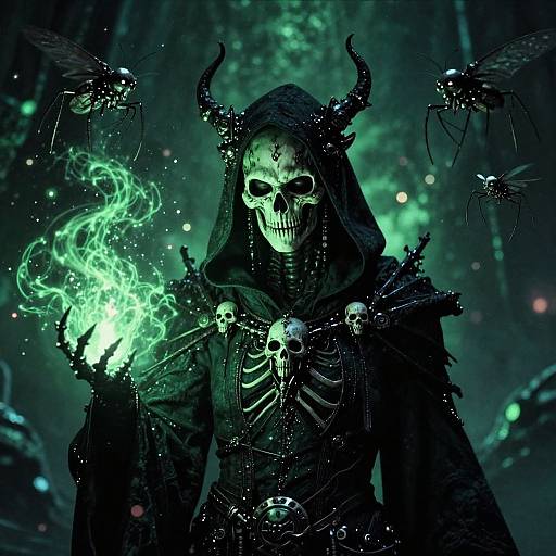 Cybernetic Dark Mage in Green