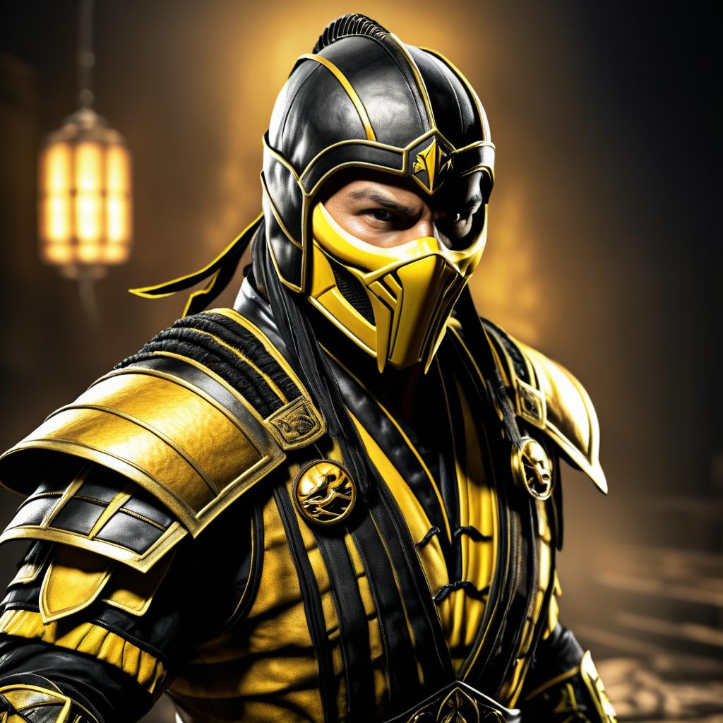 Photorealistic Scorpion from Mortal Kombat