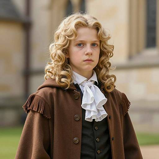 Photorealistic Portrait of Young Isaac Newton