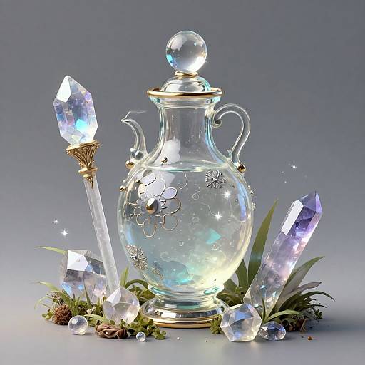 High Fantasy Alabaster Crystal Potion