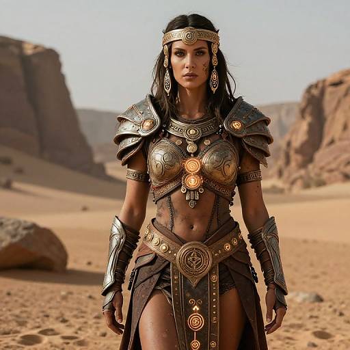 Priestess Armor with Mystical Tribal Battle Gear