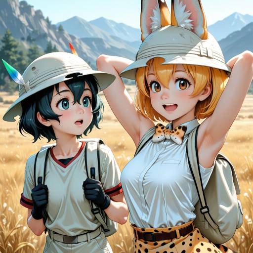 Adventurous Duo in Nature's Embrace