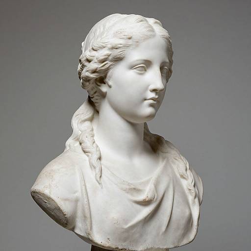 Neoclassical Woman's Plaster Bust