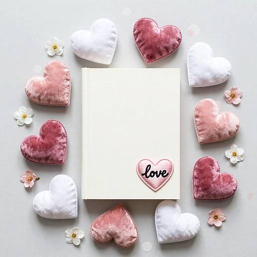 Pastel Velvet Book Nook Flat Lay