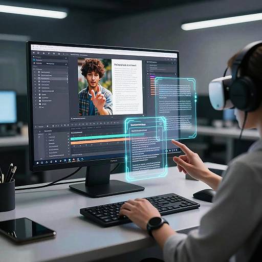 Virtual AI Editor in VR Space