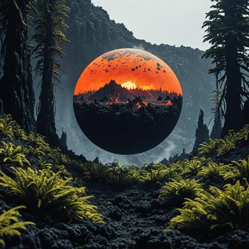 Floating Lava Planet Forest Floating Lava Planet Forest
