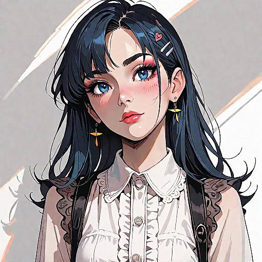 Anime Screencap with Flat Colors