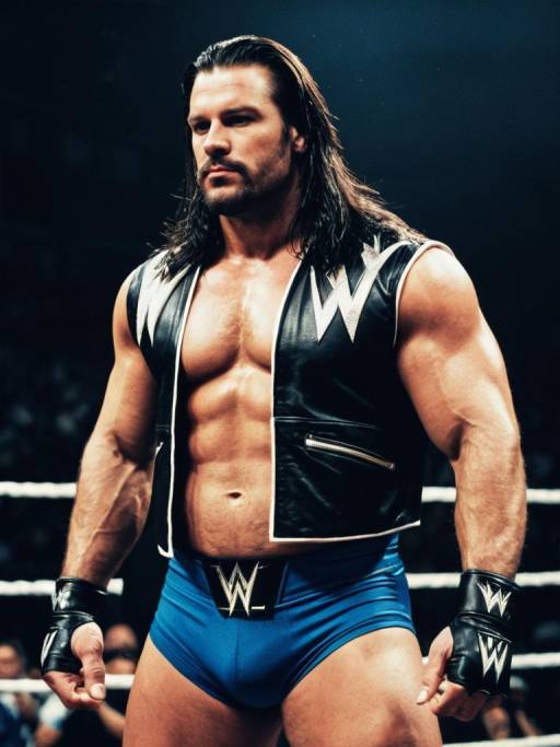 Wrestler in WWE Costume