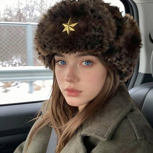 Close-Up Portrait of a Young Woman