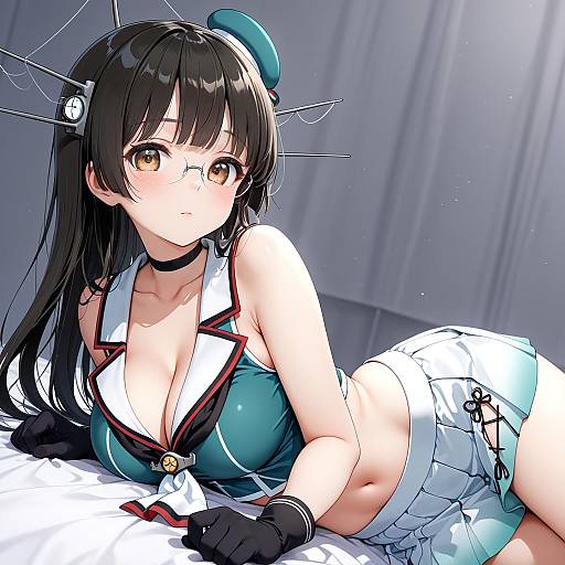 Illustration of Choukai kai ni (kancolle), kantai collection in the style of Neki (wakiko)