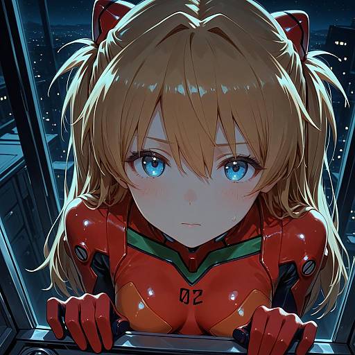 Detailed Overhead Illustration of Asuka