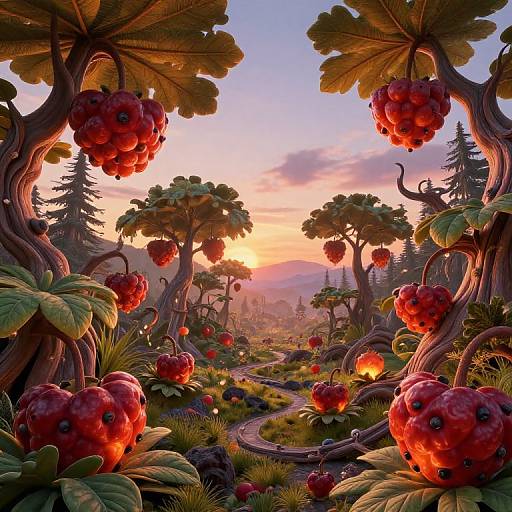 Surreal Twilight Cloudberry Fantasy