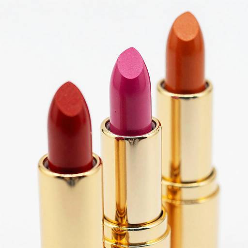 Vibrant Lipsticks in Gold Tubes