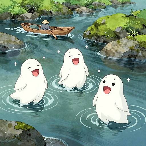 Jolly River Spirits in Mizuki Style
