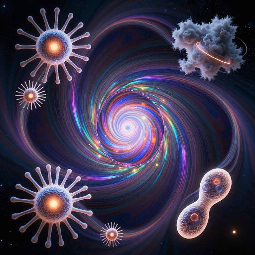 Surreal Quantum Nature Kaleidoscope