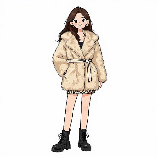 Smiling Woman in Casual Streetwear