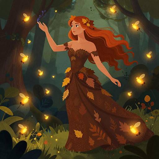 Pop Art Enchanted Woodland Enchantress