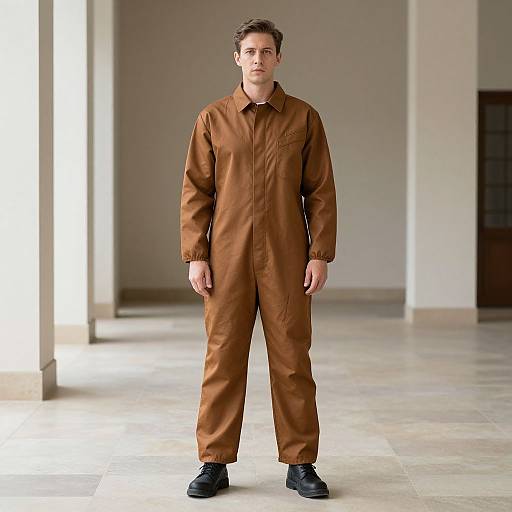 Man in Insulated Coveralls Costume