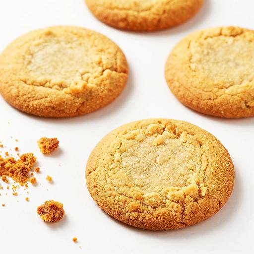 High-Contrast Golden Orange Cookies