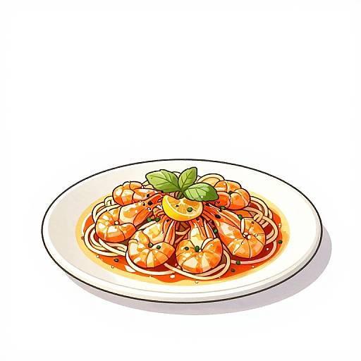 Minimalist Food and Dish Illustration