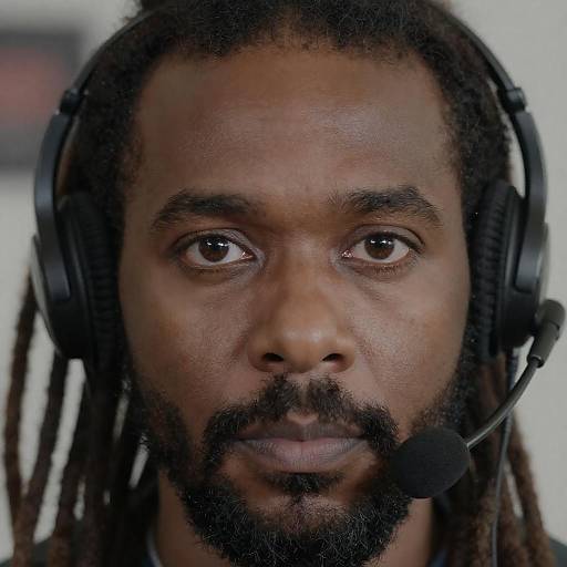 Intense Portrait of a Dreadlocked Man