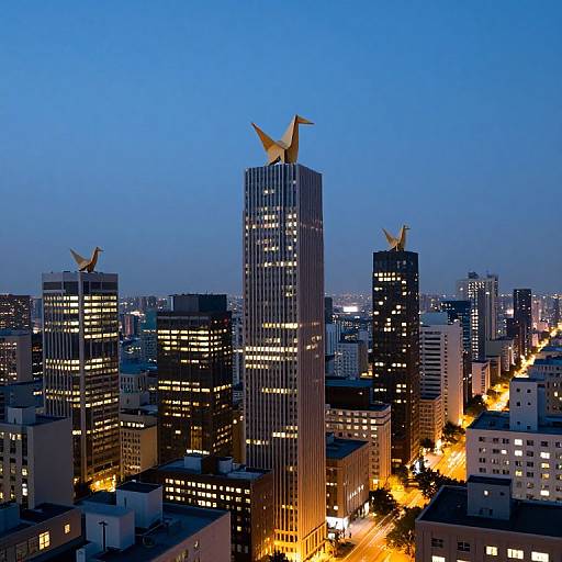 Origami City: Buildings by Day, Creatures by Night