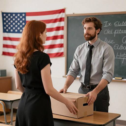 Classroom Exchange: Box Between Colleagues