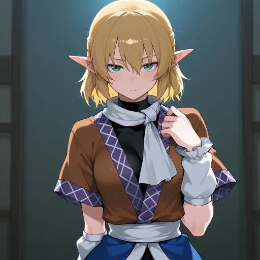 Blonde-Eared Girl in SWF Style