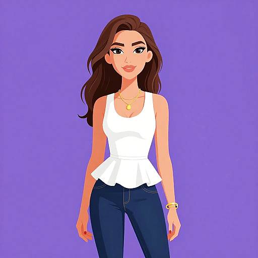 Elegant Casual Woman Portrait