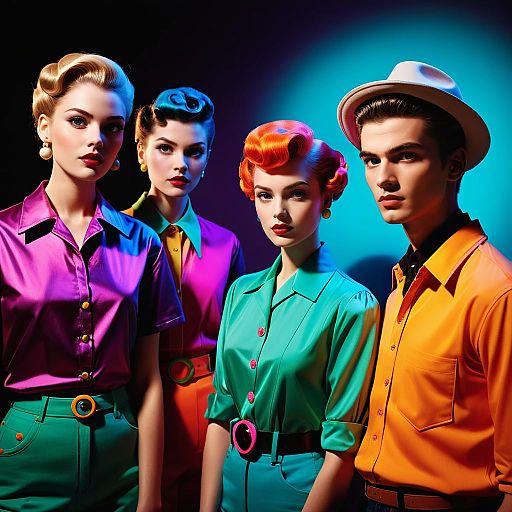 Vivid Retro Flash Artistry Group Photo Vivid Retro Flash Artistry Group Photo