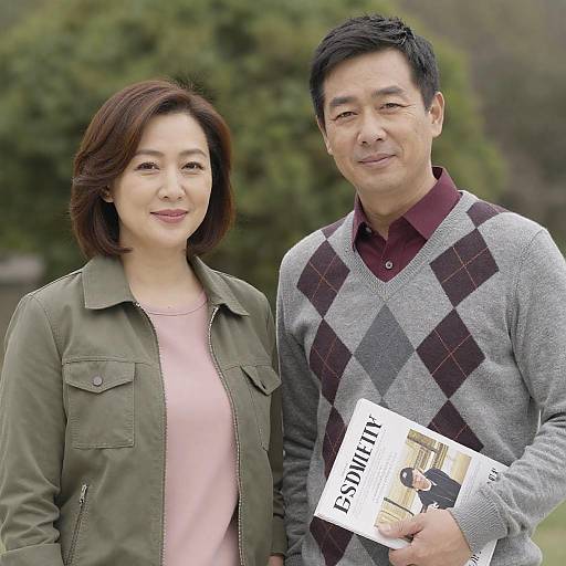 Outdoor Portrait of Smiling Couple