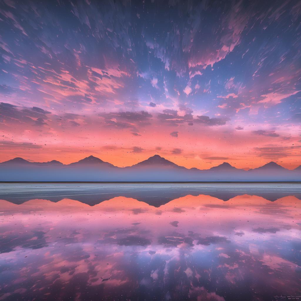 Surreal Twilight Landscapes of Salt Flats