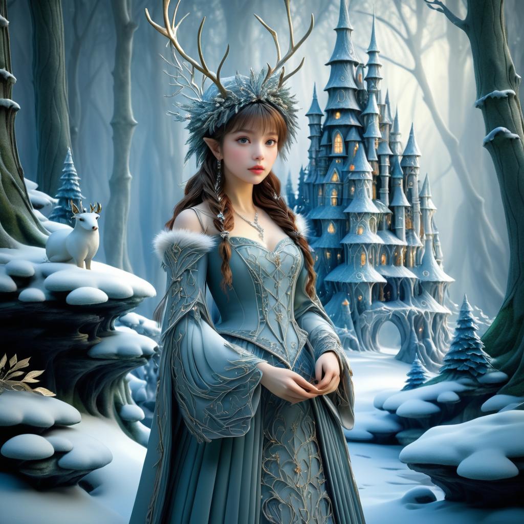 Enchanting Winter Fantasy Scene