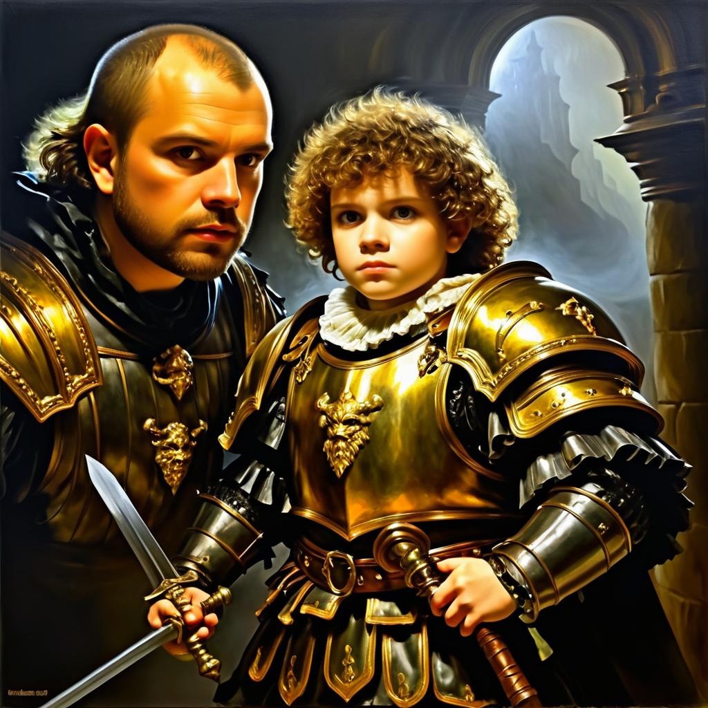 Heroic Knight and Goonies Monster Portrait