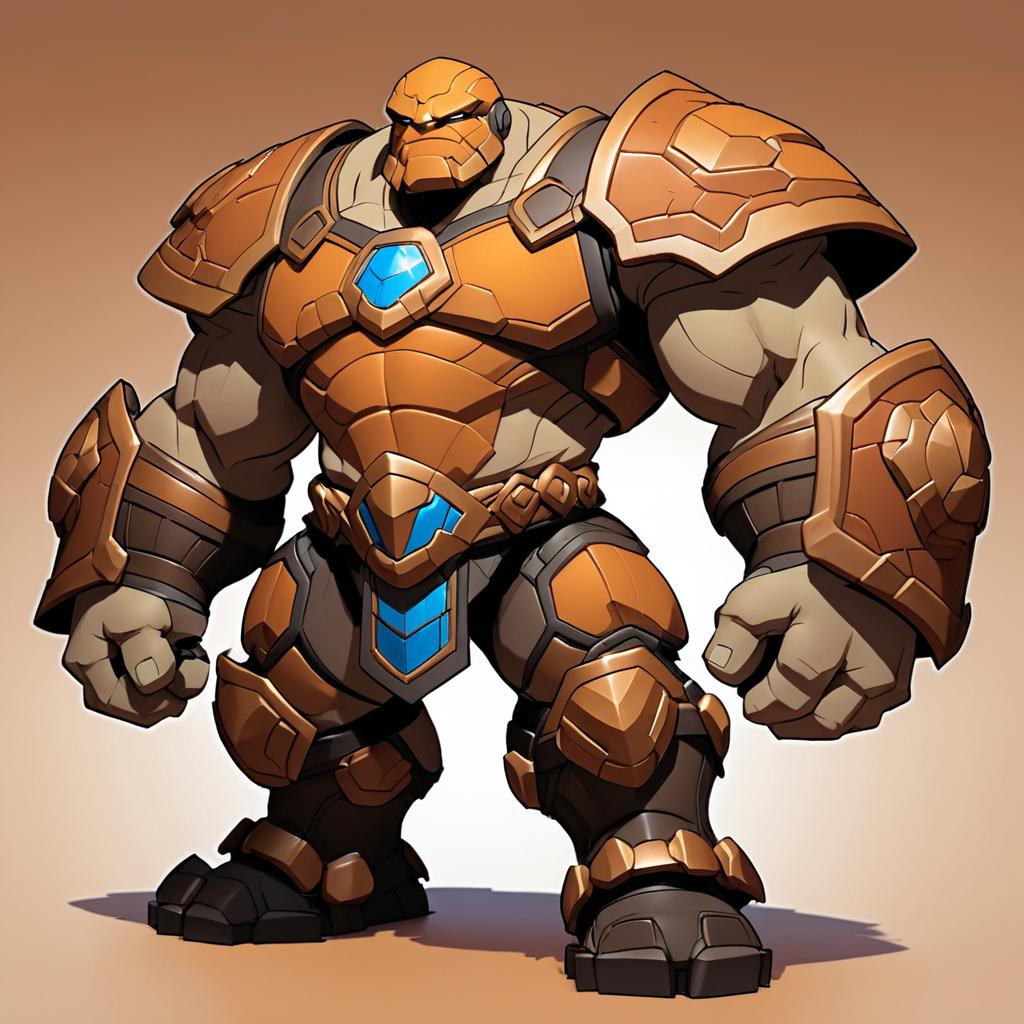 Ancient Guardian Golem in Joe Madureira Style