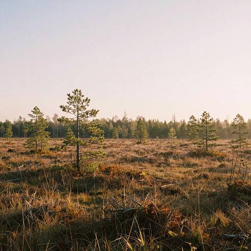 Sunlit Floodplain Bog in Spring