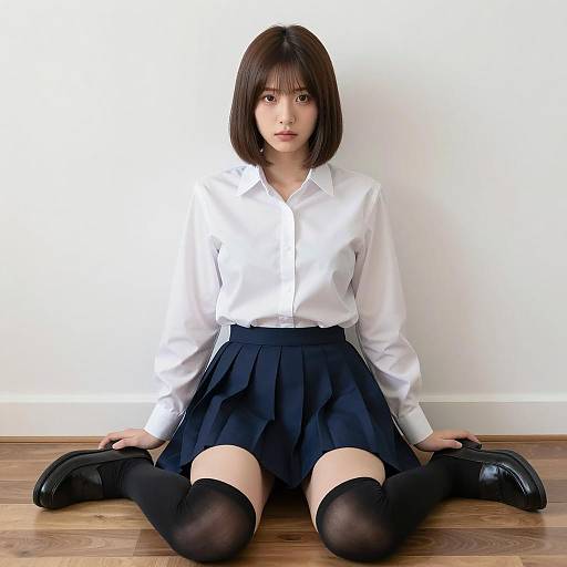 Chic Asian Woman in Casual Attire