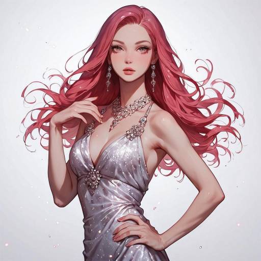 Elegant Fashion Pose of a Chic Woman