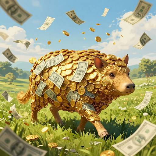 Fantasy Cashcow in Lush Meadow