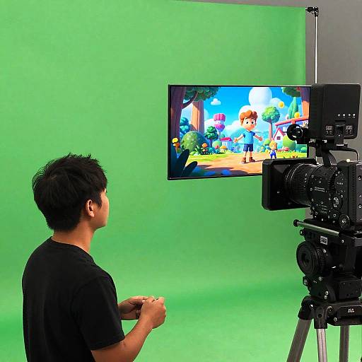 Green Screen Effect Film Set