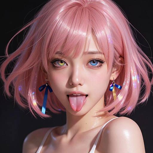 Hyper-Detailed Multicolored Eye Portrait