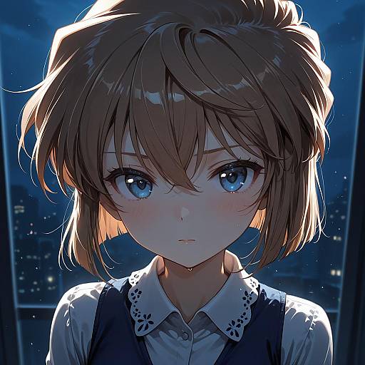 Illustration of Haibara ai, meitantei conan in the style of Bakugadou