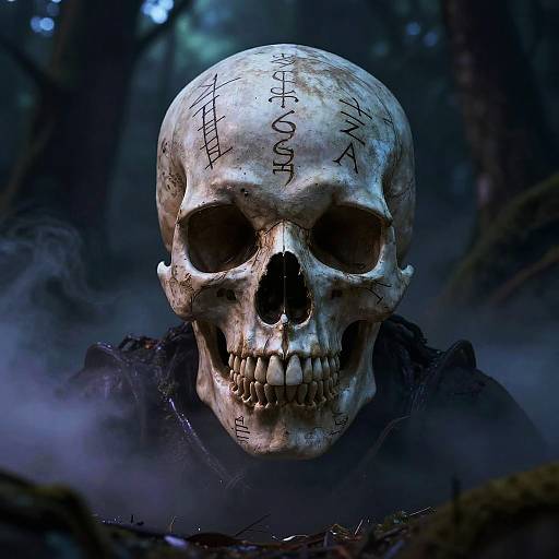 Skullface Eerie Forest Mist