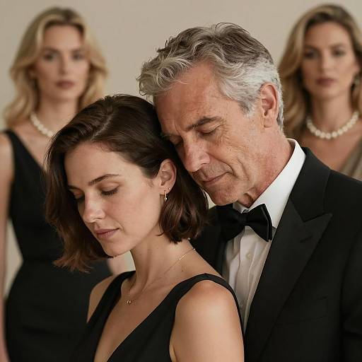 Intimate Moment: Embrace in Warm Light